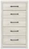 Picture of Cambeck - White Five Drawer Chest