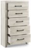 Picture of Cambeck - White Five Drawer Chest