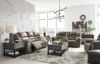 Picture of Stoneland - Fossil Reclining Loveseat with Console