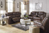 Picture of Stoneland - Chocolate Console Loveseat