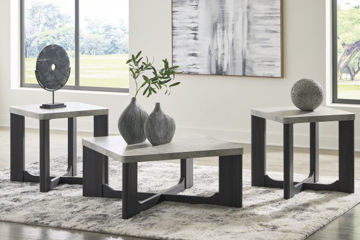Show details for Sharstorm - Two-Tone Gray 3pc Occasional Table Set Picture of Sharstorm - Two-Tone Gray 3pc Occasional Table Set