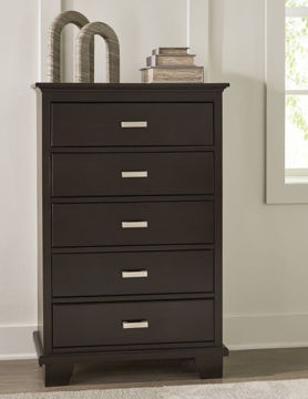 Show details for Covetown - Brown 5-Drawer Chest Picture of Covetown - Brown 5-Drawer Chest