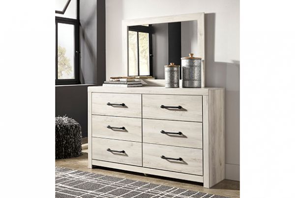 Picture of Cambeck - White Dresser & Mirror