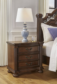 Show details for Lavinton 3 Drawer Nightstand Picture of Lavinton 3 Drawer Nightstand