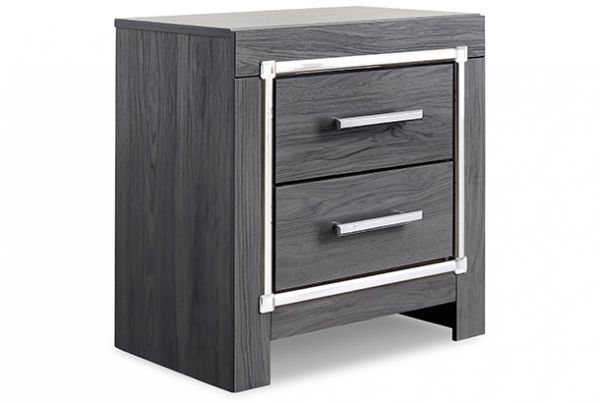 Picture of Lodanna - Gray 2-Drawer Nightstand