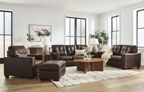 Picture of Santorine - Dark Brown Loveseat