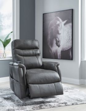 Show details for Strawbill - Shadow Power Lift Recliner Picture of Strawbill - Shadow Power Lift Recliner