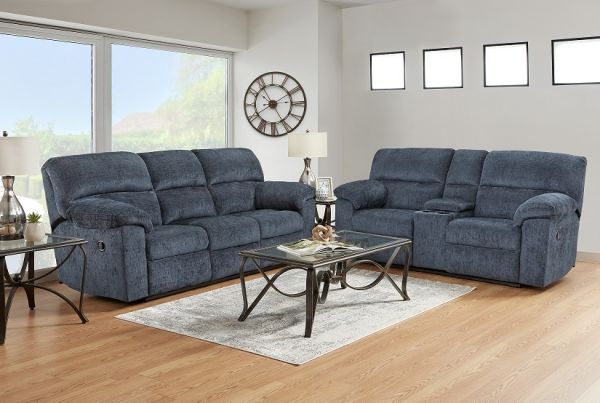 Picture of Wow - Navy Reclining Sofa