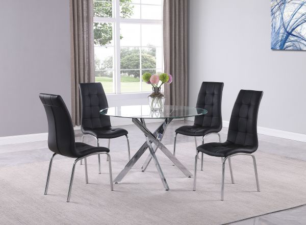 Picture of Jetta - Black Dinette W/ 4 Chairs