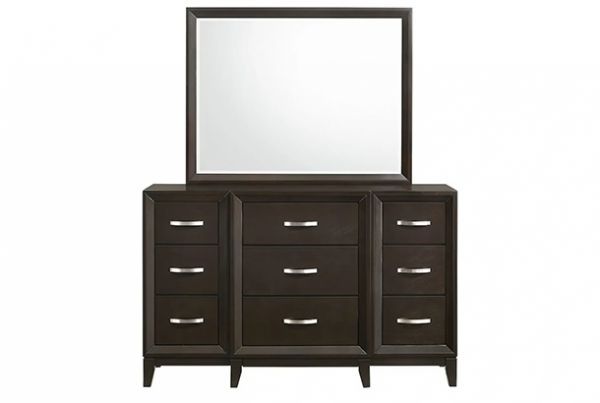 Picture of Beaumont - Merlot 9-Drawer Dresser & Mirror