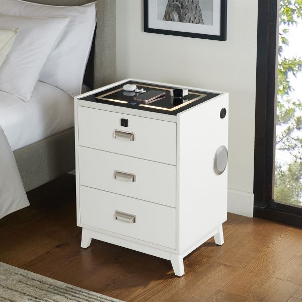 Picture of RIO WHITE 3-DRAWER NIGHT STAND