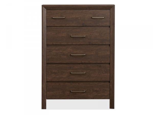 Picture of Llewellyn - Walnut 5-Drawer Chest