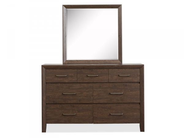 Picture of Llewellyn - Walnut Dresser & Mirror 