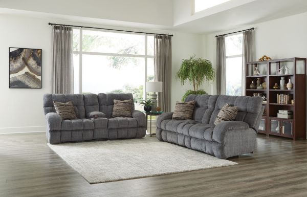 Picture of Ashland - Granite Reclining Loveseat with Console 