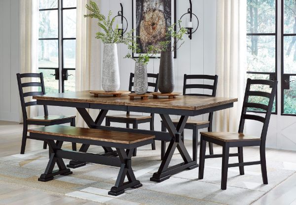 Picture of WILDENAUER BROWN 6PC DINETTE