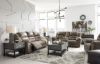 Picture of Stoneland - Fossil Reclining Loveseat with Console