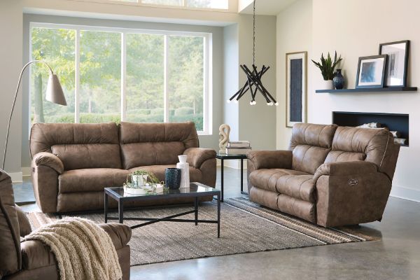 Picture of HOLLINS COFFEE RECLINING SOFA
