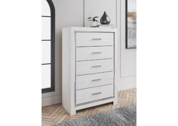Picture of ALTYRA WHITE 5-DRWR CHEST