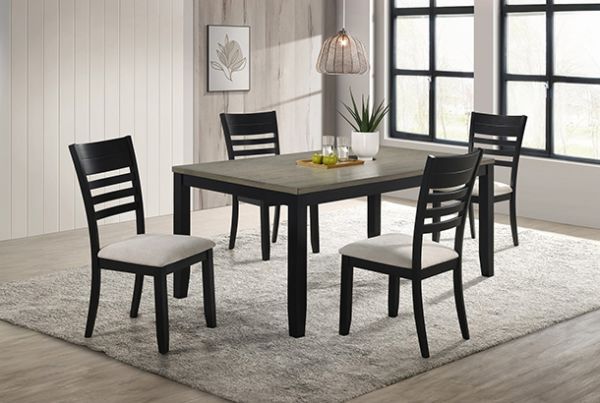 Picture of Folio - Brown/Black 6PC Dining Set