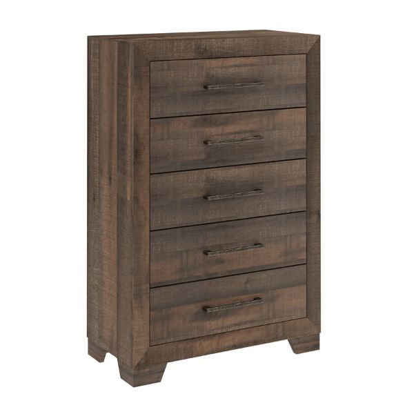 Picture of Peyton - Brown 5 Drawer Chest