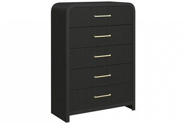 Picture of Ridgemont - Black 5-Drawer Chest