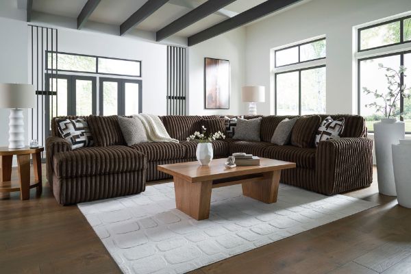 Picture of Midnight - Chocolate LAF 4PC Sectional