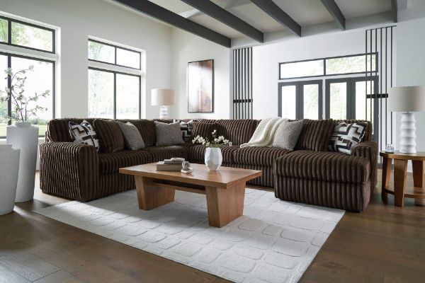 Picture of Midnight - Chocolate RAF 4PC Sectional