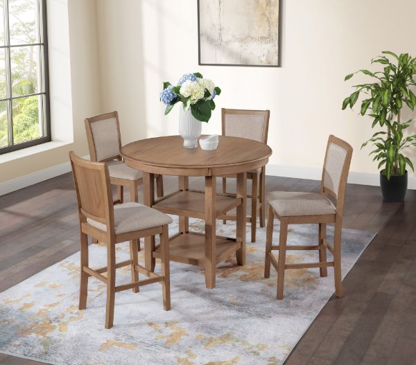 Picture of Anya - Driftwood 5PC Counter Height Dining Set