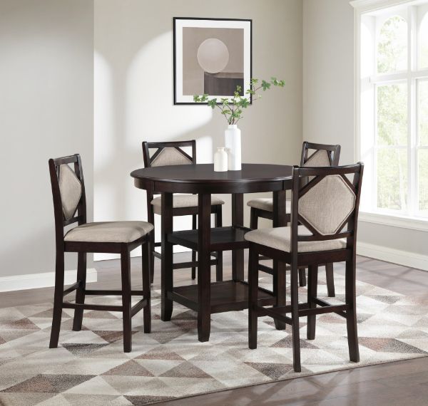 Picture of Kaia - Walnut 5PC Counter Height Dining Set