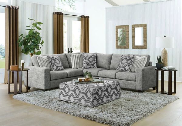 Picture of Galactic Oyster - 2PC RAF Sectional & Ottoman