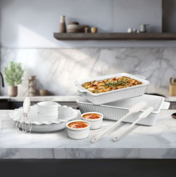 Show details for 10PC Ceramic Bakeware Set Picture of 10PC Ceramic Bakeware Set