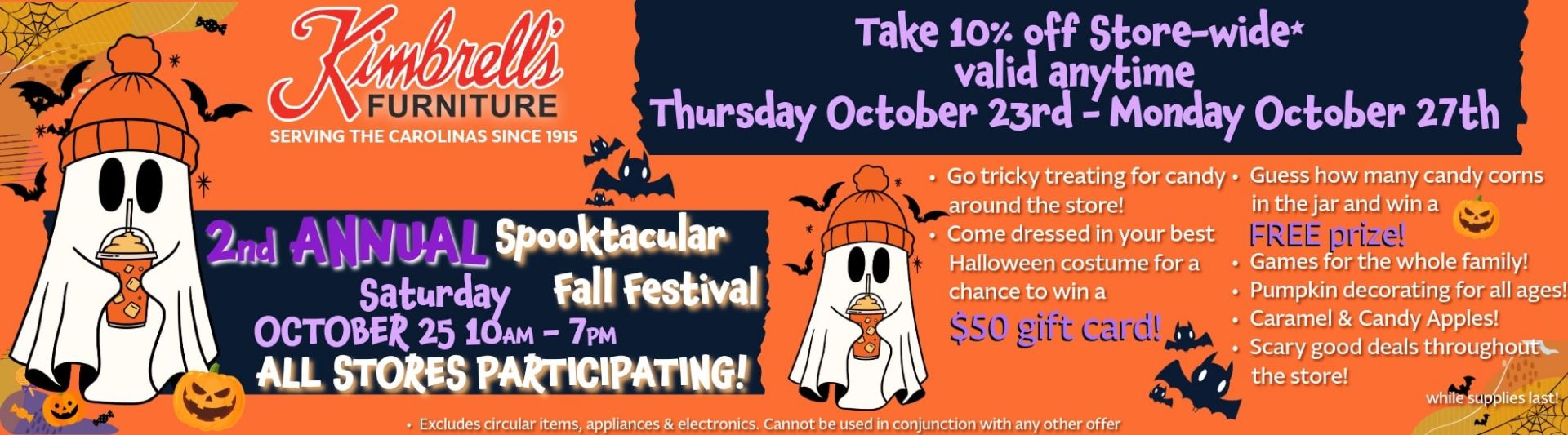 Spooktacular October Sales Event!
