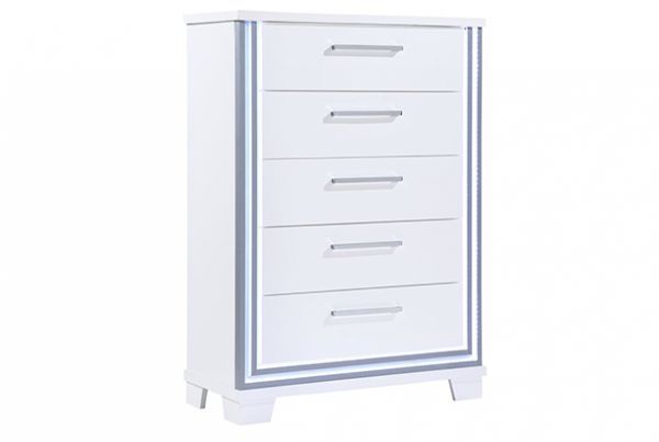 Picture of North Shore - White 5-Drawer Chest