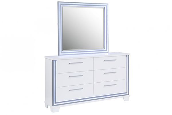 Picture of North Shore - White Dresser & Mirror