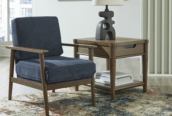 Picture of Bixler - Navy Accent Chair