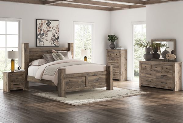 Picture of Rusticott - Brown King Bed