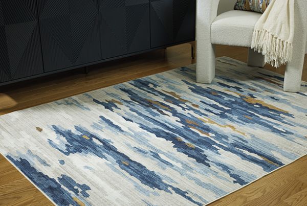 Picture of Vinlett - Multi-Color 5x7 Washable Rug