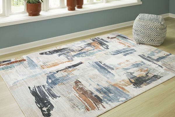 Picture of Hessland - Multi-Color 5x7 Washable Rug