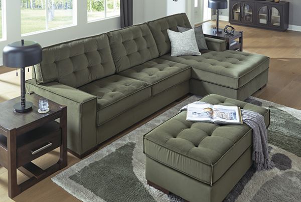 Picture of Caspian-Town - Olive Accent Ottoman