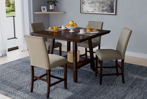 Picture of Senca - Brown 5pc Dining Table