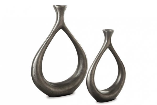 Picture of Dimia Silver 2PC Vase Set