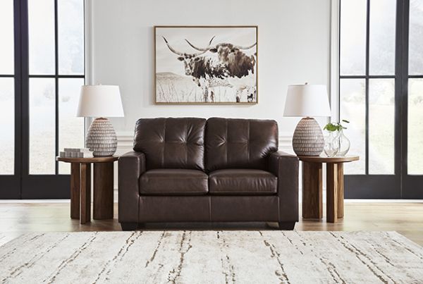 Picture of Santorine - Dark Brown Loveseat