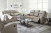 Picture of Lavenhorne - Pebble Reclining Sofa with Drop-Down Table