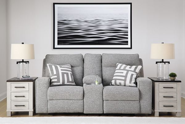 Picture of Biscoe - Pewter Power Reclining Loveseat