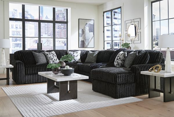 Picture of Midnight - Onyx RAF 4pc Sectional