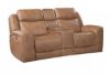 Picture of Montana - Caramel Reclining Loveseat with Console