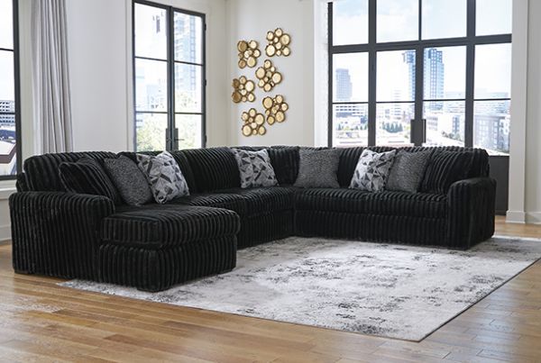Picture of Midnight - Onyx LAF 4PC Sectional