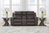 Picture of Lavenhorne - Umber Reclining Loveseat with Console