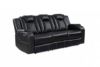 Picture of Radiant - Black Power Reclining Sofa with Drop Down Table