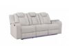 Picture of Radiant - Gray Power Reclining Sofa with Drop Down Table
